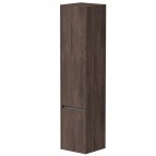 KAME City augstais skapis, 160 x 35 cm, Brown oak/Aluminum profiles