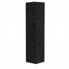 KAME City augstais skapis, 160 x 35 cm, Black oak/Black profiles