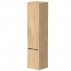 KAME City augstais skapis, 160 x 35 cm, Light oak/Aluminum profiles