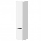KAME City augstais skapis, 160 x 35 cm, Matt white/Black profiles