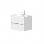 KAME City Izlietnes skapis, 60 cm, Matt white/White profiles 3