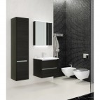 KAME City Izlietnes skapis, 60 cm, Black oak/Aluminum profiles 2