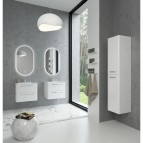 KAME Soft Augstais skapis, 160 x 35 cm, Glossy white 2