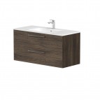 KAME Gama Izlietnes skapis, 100 cm, Brown oak
