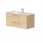 KAME Gama Izlietnes skapis, 100 cm, Light oak