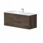 KAME Gama Izlietnes skapis, 120 cm, Brown oak