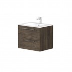 KAME Gama Izlietnes skapis, 60 cm, Brown oak