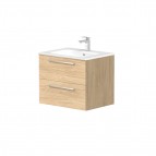 KAME Gama Izlietnes skapis, 60 cm, Light oak