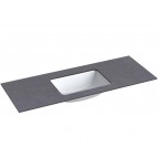KAME Ilsa izlietne ar HPL virsmu, 121 cm, Black moon