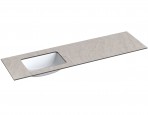 KAME Ilsa izlietne ar HPL virsmu, 160 cm, Grey moon