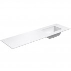 KAME Ilsa izlietne ar HPL virsmu, 160 cm, White moon
