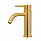 Kame Light izlietnes jaucējkrāns, Brushed Gold