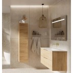 KAME Liris Augstais skapis, 160 x 35 cm, Light oak 4