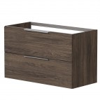 KAME Liris izlietnes skapis 100 cm, Brown oak