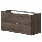 KAME Liris izlietnes skapis 120 cm, Brown oak
