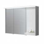 KAME Loft spoguļskapītis ar LED apgaismojumu 100 cm, Grey stone