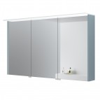 KAME Loft spoguļskapītis ar LED apgaismojumu 120 cm, Stone blue