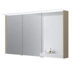 KAME Loft spoguļskapītis ar LED apgaismojumu 120 cm, Linen