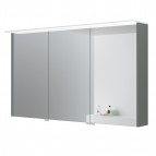 KAME Loft spoguļskapītis ar LED apgaismojumu 120 cm, Grey stone