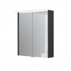 KAME Loft spoguļskapītis ar LED apgaismojumu 60 cm, Anthracite Grey