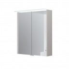 KAME Loft spoguļskapītis ar LED apgaismojumu 60 cm, Pearl grey