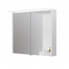 KAME Loft spoguļskapītis ar LED apgaismojumu 80 cm, Matt white