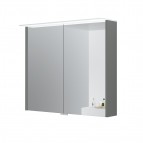 KAME Loft spoguļskapītis ar LED apgaismojumu 80 cm, Grey stone
