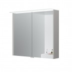 KAME Loft spoguļskapītis ar LED apgaismojumu 80 cm, Pearl grey