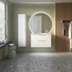 KAME Liris Augstais skapis, 160 x 35 cm, Matt White 4