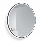 KAME ROUND BLACK Spogulis, 100 cm