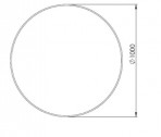 KAME ROUND Зеркало, 100 cm 2