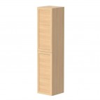 KAME Rustic augstais skapis, 160 cm, Bleached oak venner