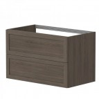 KAME Rustic Izlietnes skapis, 80 cm, Smoked oak venner