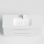 KAME Soft Izlietnes skapis, 120 cm, Glossy white 4