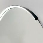 KAME MOON spogulis ar LED 80 cm, Black 4