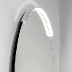 KAME MOON spogulis ar LED 80 cm, Black 2