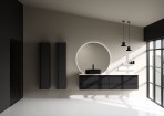 KAME Terra augstais skapis, 160 x 35 cm, Matt Black 5