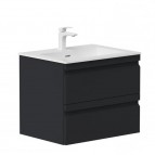 KAME Terra Izlietnes skapis, 60 cm, Matt Black