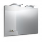 KAME WAVE Spogulis, LED, 120 cm