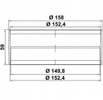 Подключение канала, круглый Ø 150 мм 2