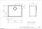 Kansas L 50/40 virtuves izlietne 2