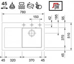 Керамическая кухонная мойка MTK 611-78 4