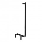 Keuco Axess leņķveida dušas stienis kreisā puse 52x109 cm,Melns matēts 5