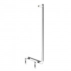 Keuco Axess leņķveida dušas stienis kreisā puse 52x109 cm, Hroms 4