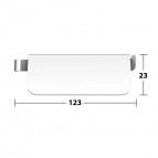 Keuco Moll tualetes papīra turētājs ar vāku, Hroms 2