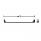 KEUCO Edition 11 dvieļu pakaramais 622 mm, Melns matēts  5