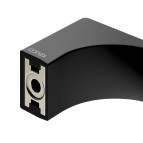 Keuco Edition 11 invalīdu atbalsta rokturis 322 mm, Melns matēts 3