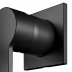 KEUCO Edition 11 izlietnes maisītājs no sienas 265 mm, Melns matēts 9