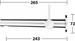 KEUCO Edition 400 Vienas sviras maisītājs, 243 mm, hroms 3