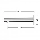 KEUCO IXMO bezkontakta izlietnes maisītājs 255 mm, Hroms 3